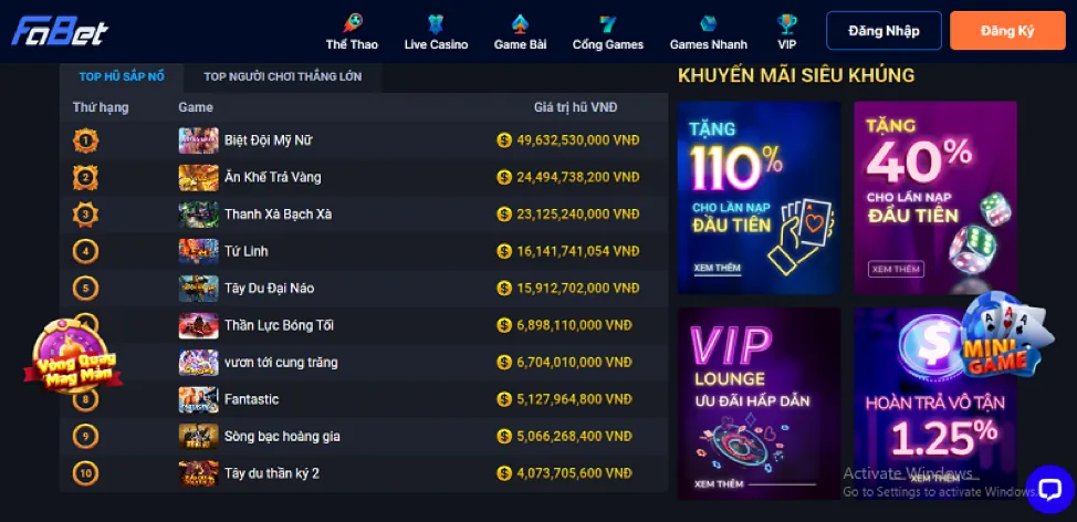 Hình ảnh các phương thức nạp rút tiền an toàn tại hi2999 link mới